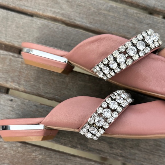 Kurt Geiger Pink Crystal Embellished shoes sparkle - Picture 7 of 8